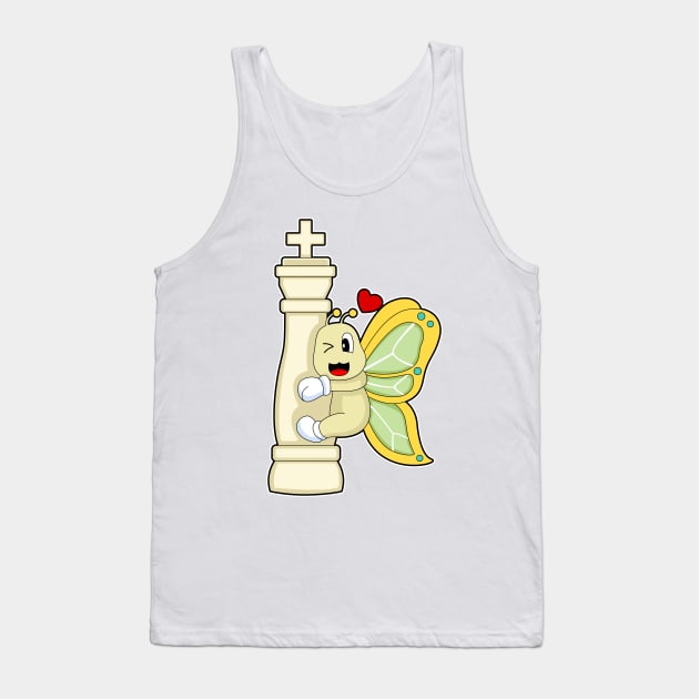 Chess piece King Butterfly Chess Tank Top by Markus Schnabel